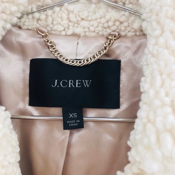 J Crew Teddy Coat XS - Picture 4 of 6